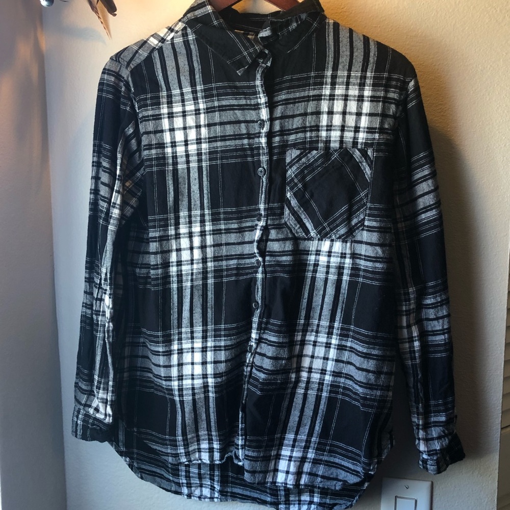 Black and white flannel